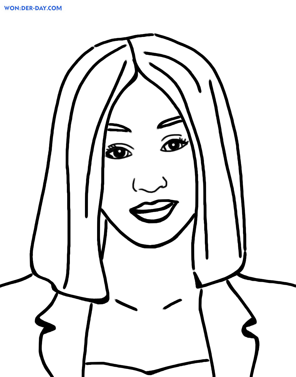 Cardi b coloring pages