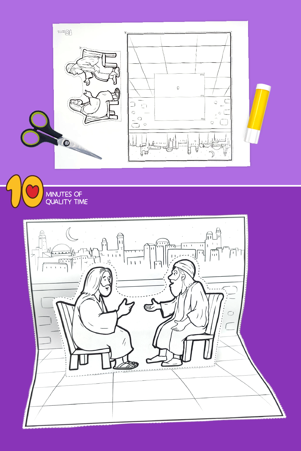 Jesus and nicodemus craft â minutes of quality time