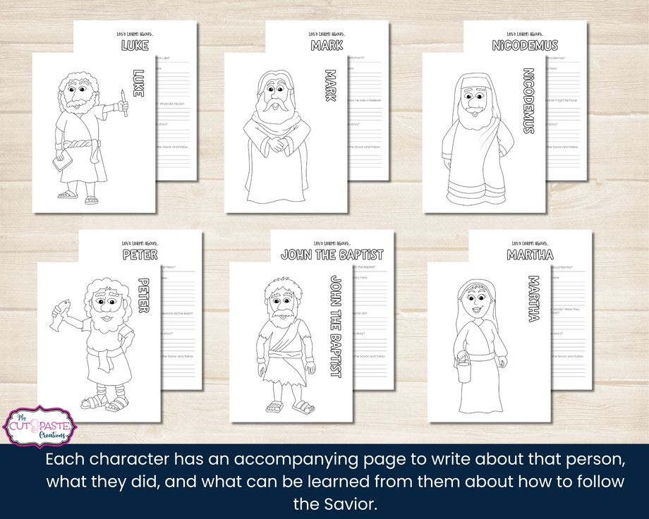 People of the new testament coloring book for come follow me â armour of light