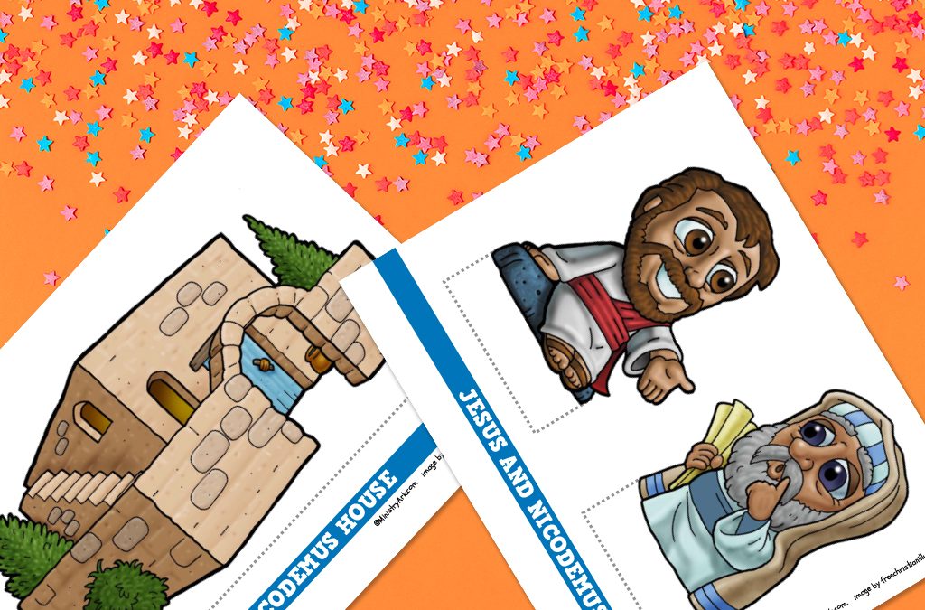 Jesus and nicodemus craft printable â