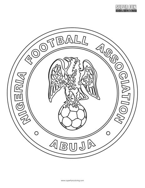Nigeria football coloring page