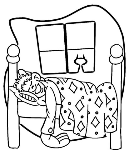 Night time coloring page free printable coloring pages