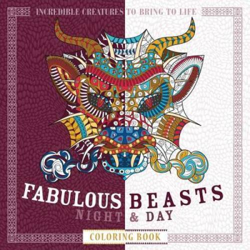 Fabulous beasts night day coloring book incredible creatures to b