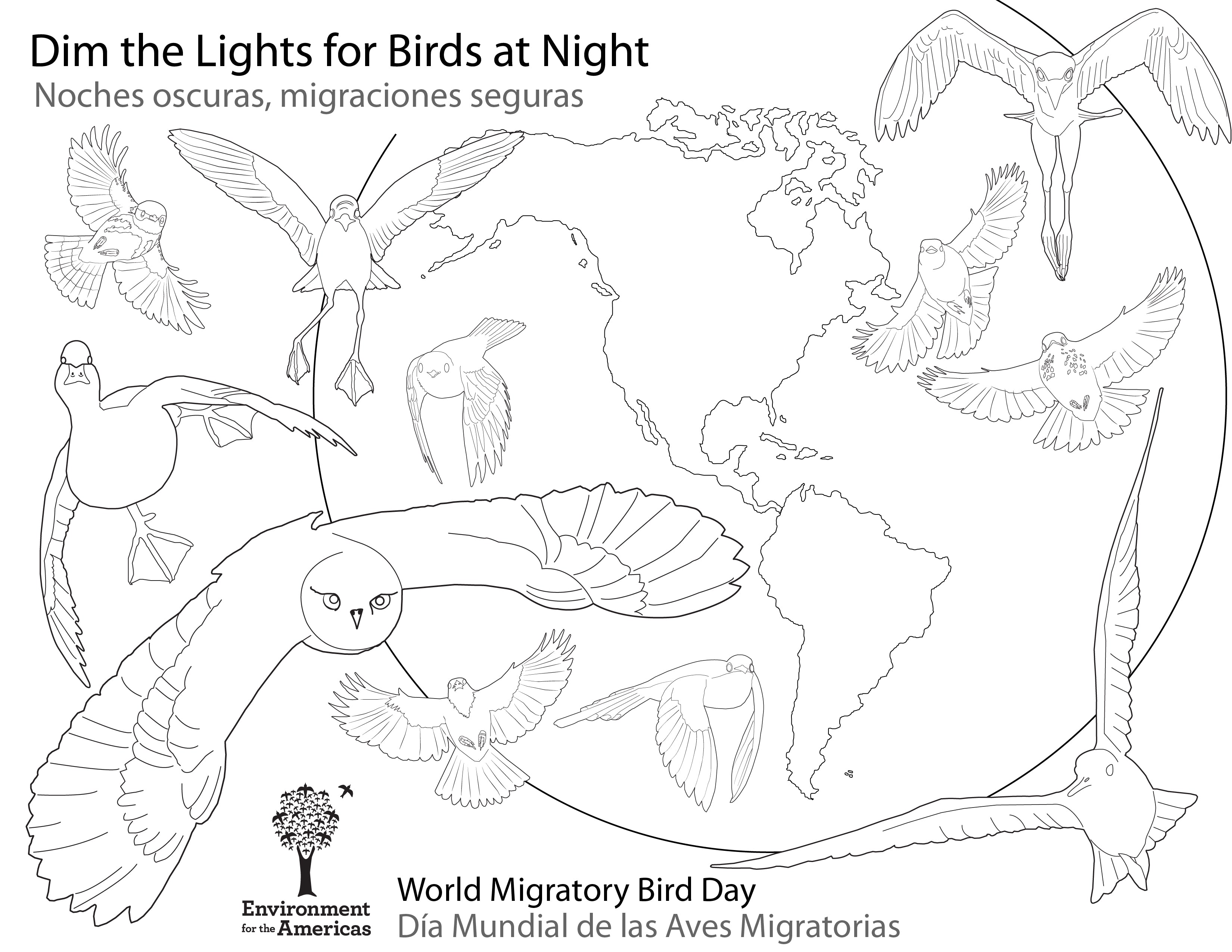 Wmbd coloring page â environment for the americas