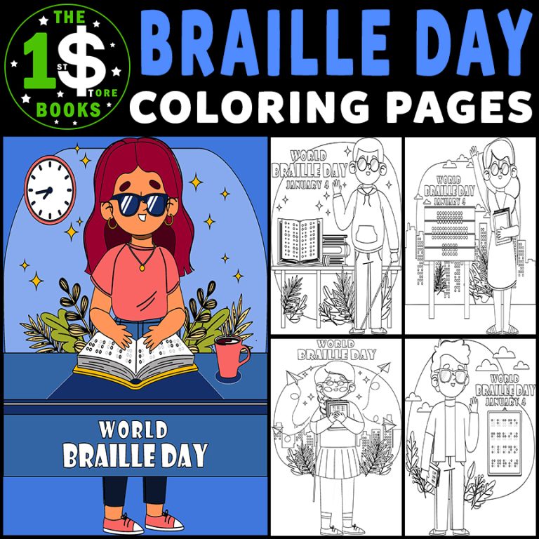 World braille day coloring pages january holiday coloring sheets made by teachers
