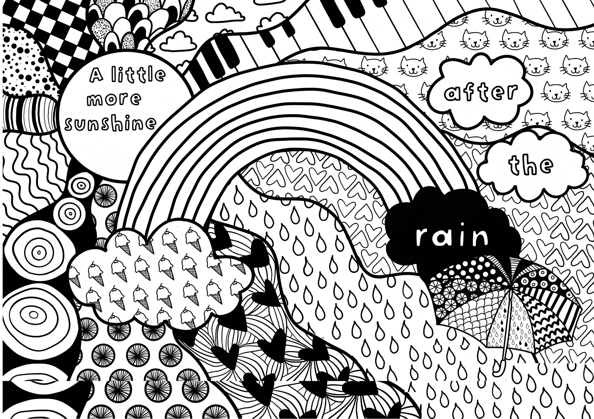 Night to day colouring printable â big secret life