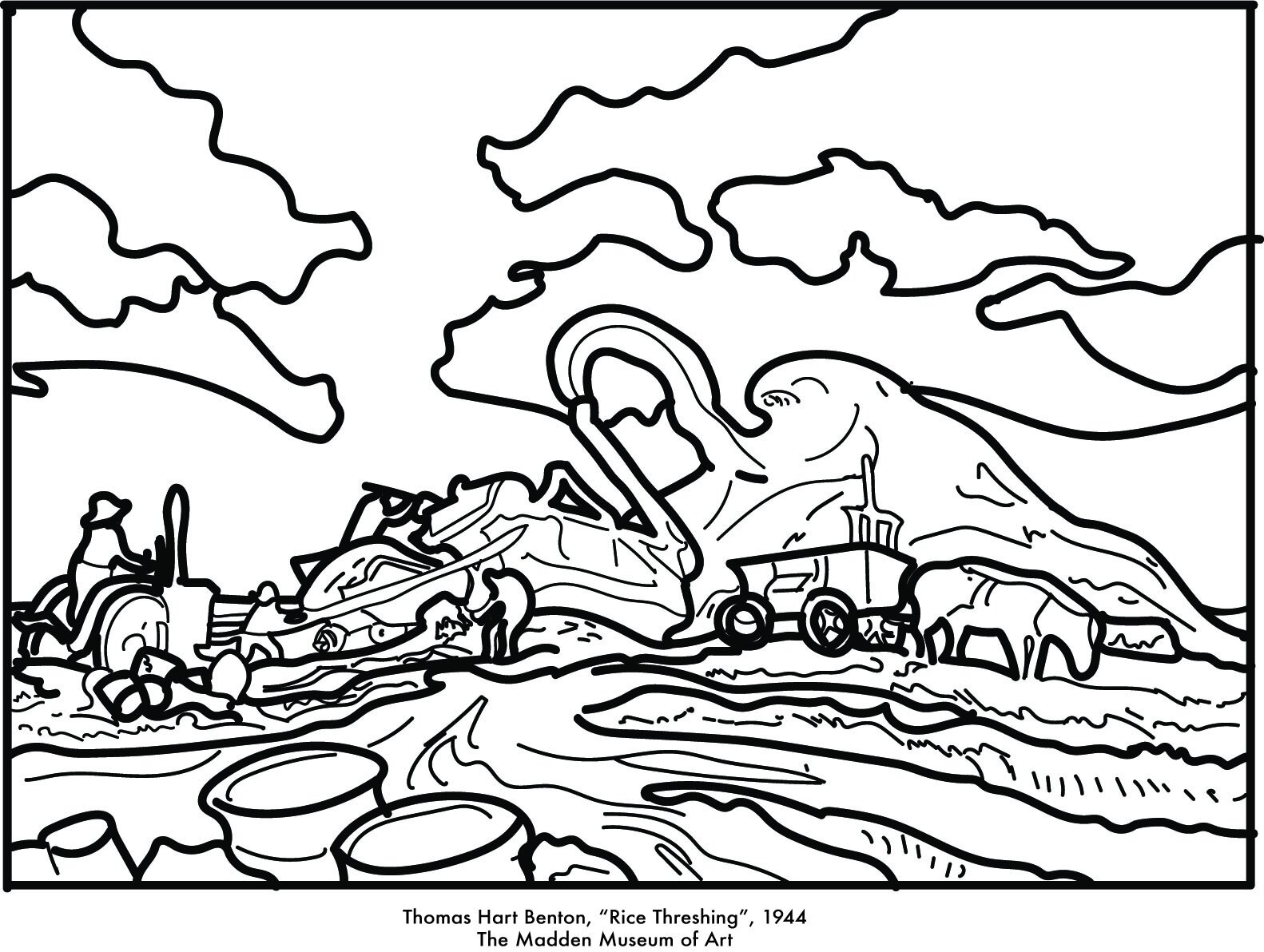 Coloring pages â madden museum of art