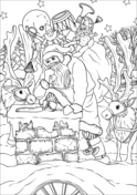 The night before christmas coloring book free coloring pages