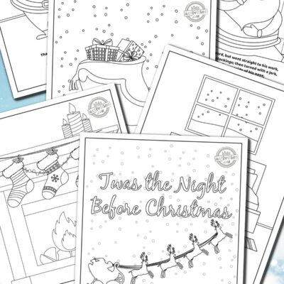 Free christmas coloring book twas the night before christmas kids activities blog