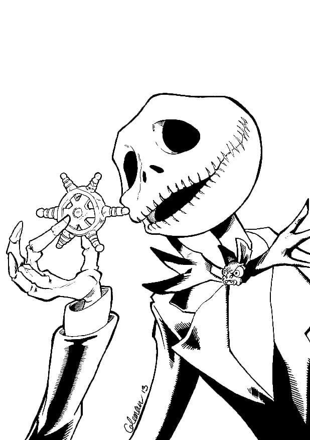Nightmare before christmas coloring pages download and print