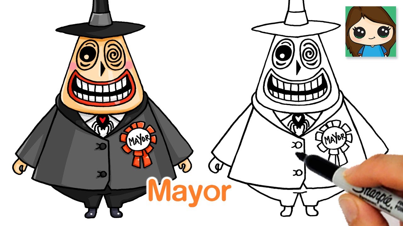 How to draw the ayor the nightare before christas