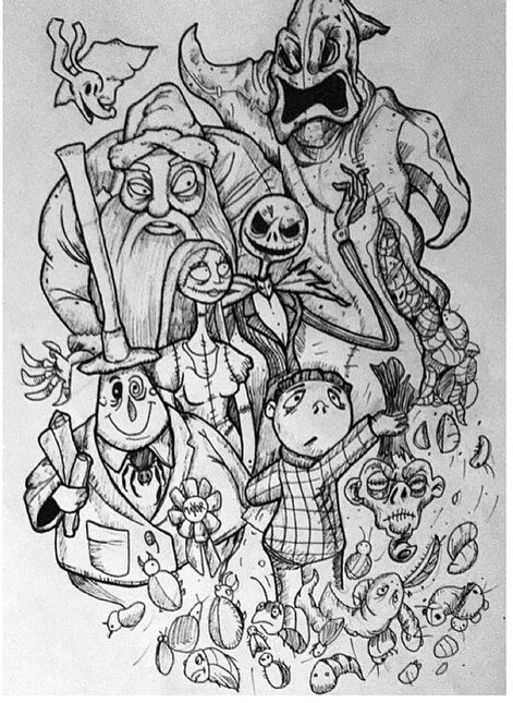 Nightmare before christmas nightmare before christmas tattoo nightmare before christmas drawings sketches