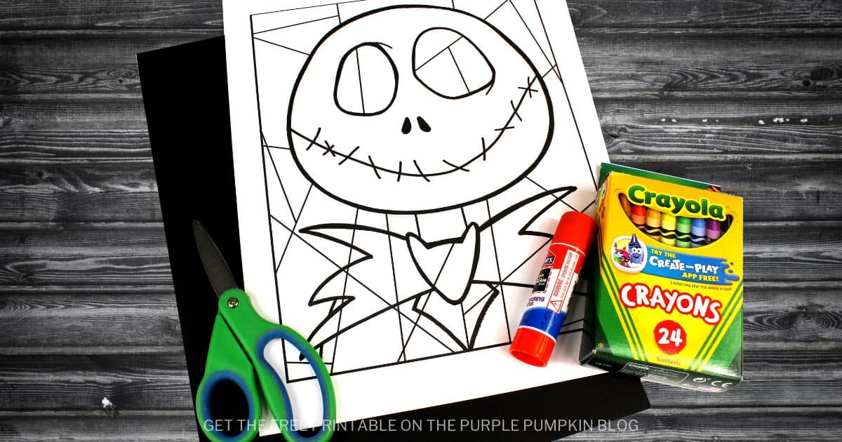 Free printable jack skellington loring sheet line study