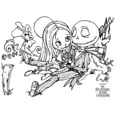 Top nightmare before christmas coloring pages
