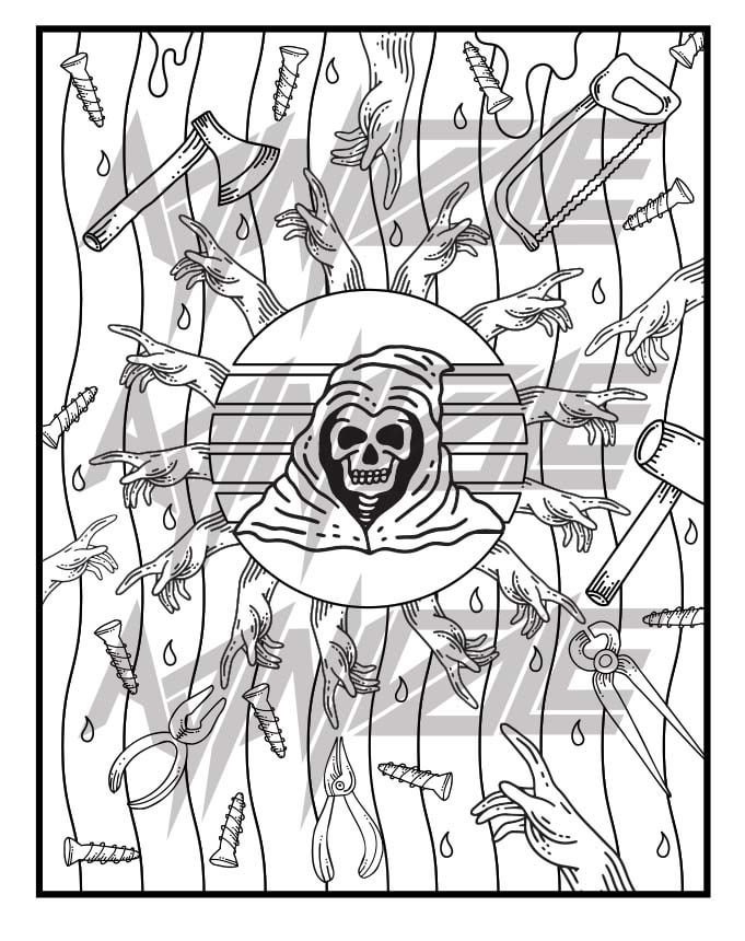 Free halloween coloring page pdf downloads rhalloween