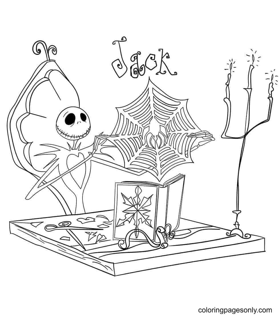 Nightmare before christmas coloring pages printable for free download