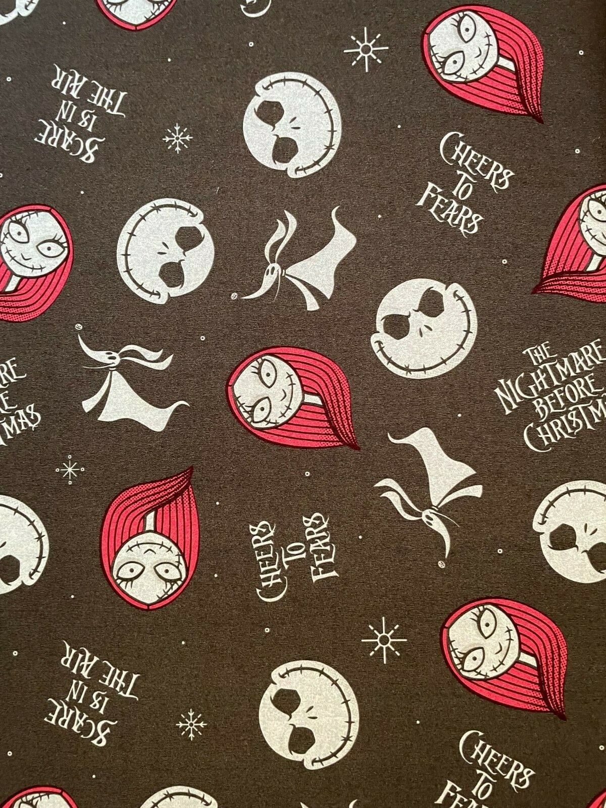 Nightmare before christmas sally jack gift wrapping paper yrd folded decoupage