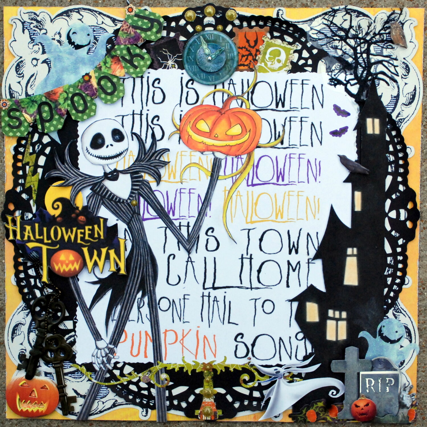 Nightmare before christmas halloween town woframe