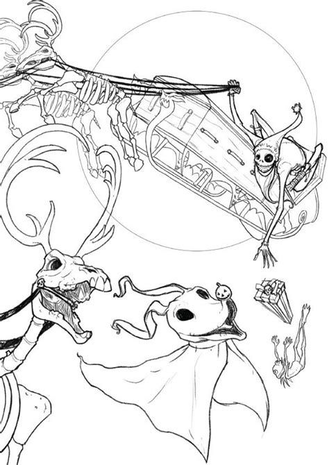 Free printable nightmare before christmas coloring pages