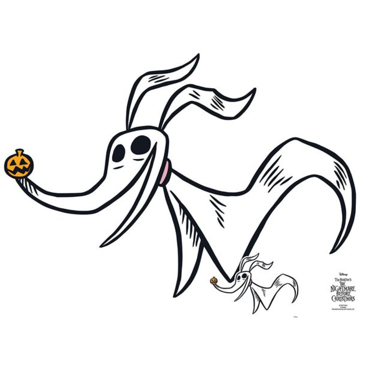 Zero the nightmare before christmas cardboard cutout