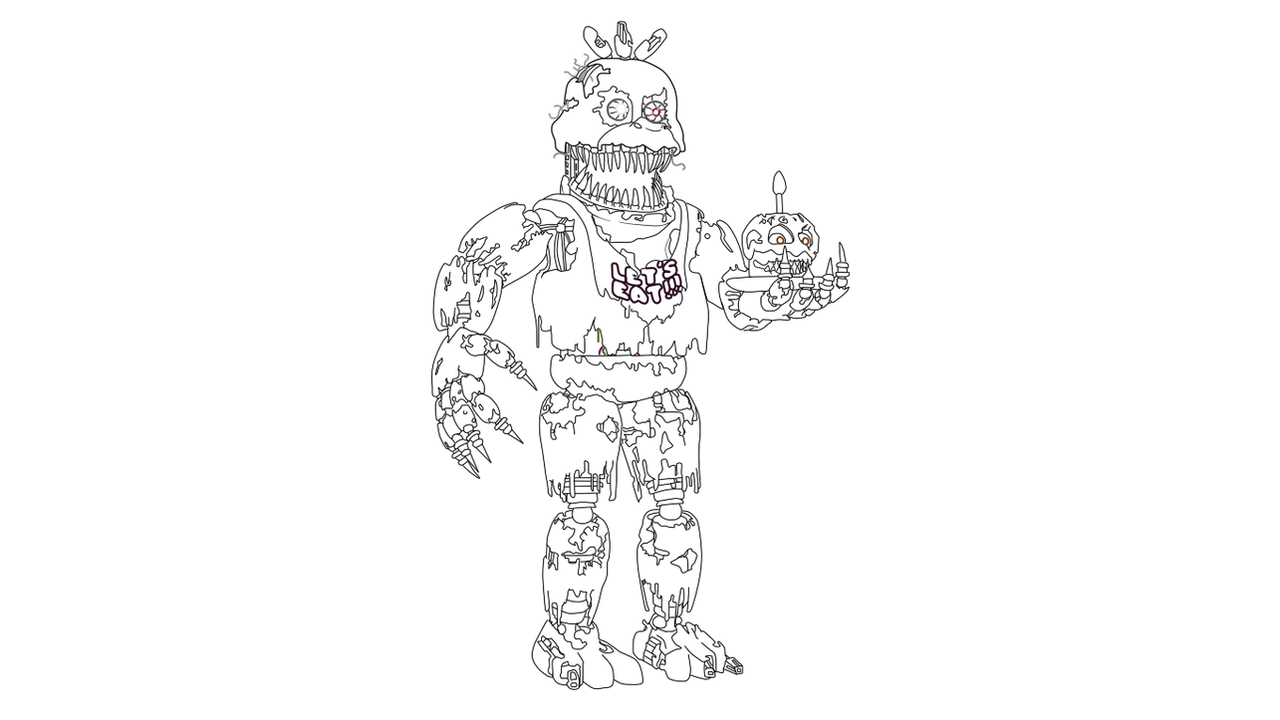 Nightmare chica in progress by jc on