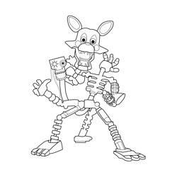 Fnaf coloring pages for kids