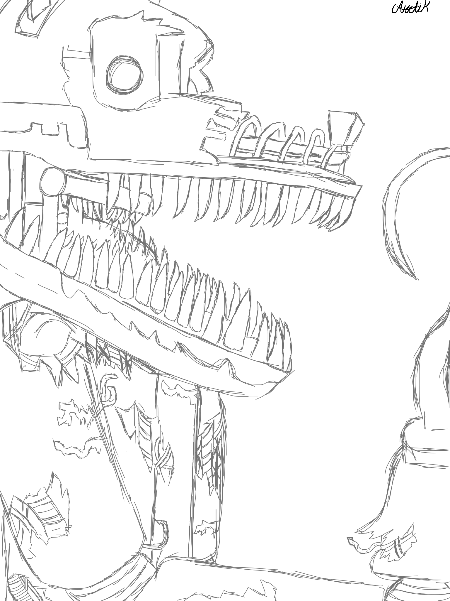 Nightmare foxyin progress arctik