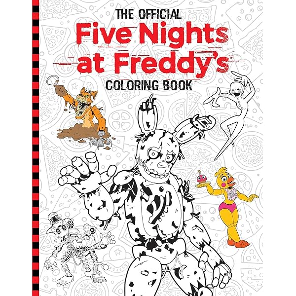Five nights at freddys official coloring book an afk book cawthon scott books