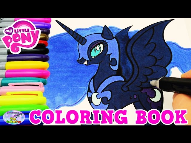 Y little pony coloring book nightare oon episode colors surprise egg and toy collector setc