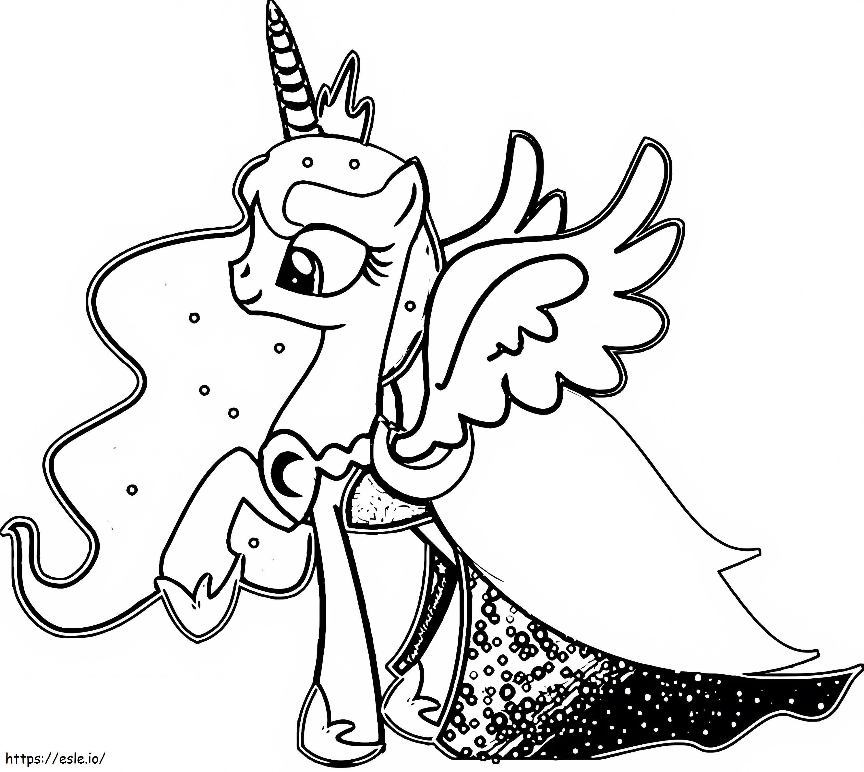 Gorgeous princess luna coloring page