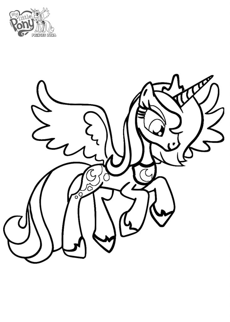 Princess luna coloring pages