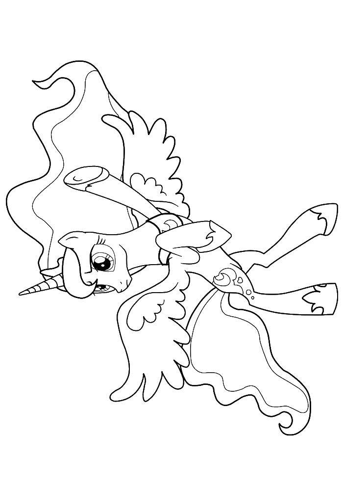 Online coloring pages coloring page princess luna pony my little pony download print coloring page