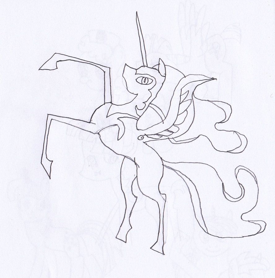 My little pony nightmare moon desenat