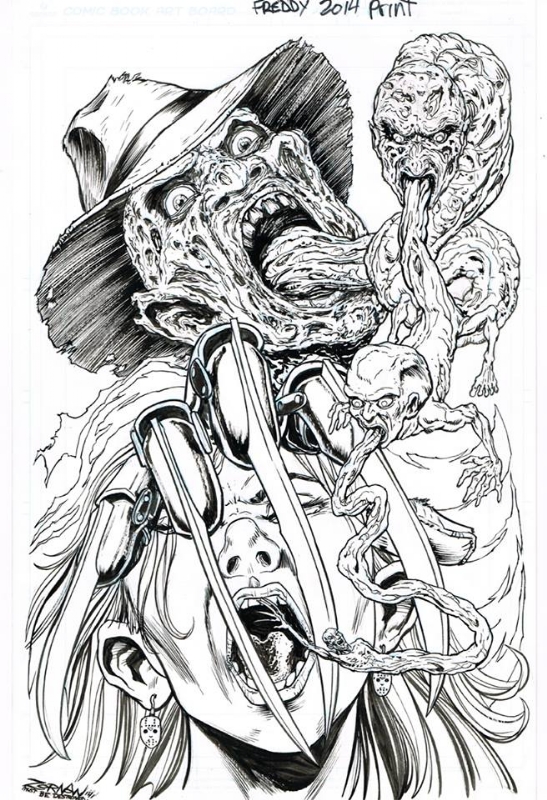 A nightmare on elm street freddy jeff zornow in from the land beyond s jeff zornow a nightmare on elm street ic art gallery room