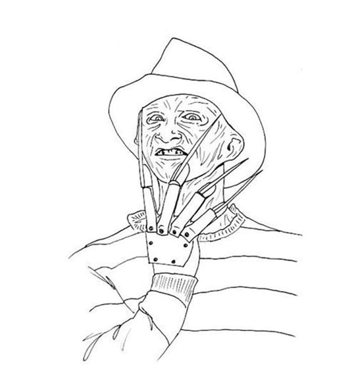 Freddy krueger coloring pages