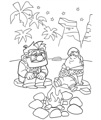 Resting in the evening coloring page free printable coloring pages