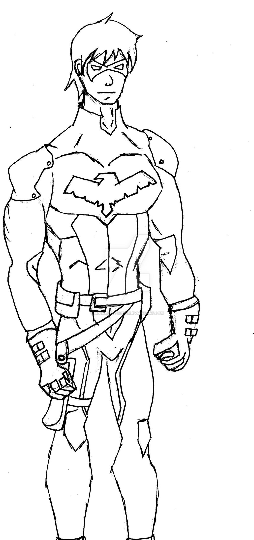 Nightwing young justice by angelicnotions on