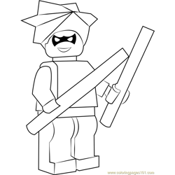 Nightwing coloring pages for kids