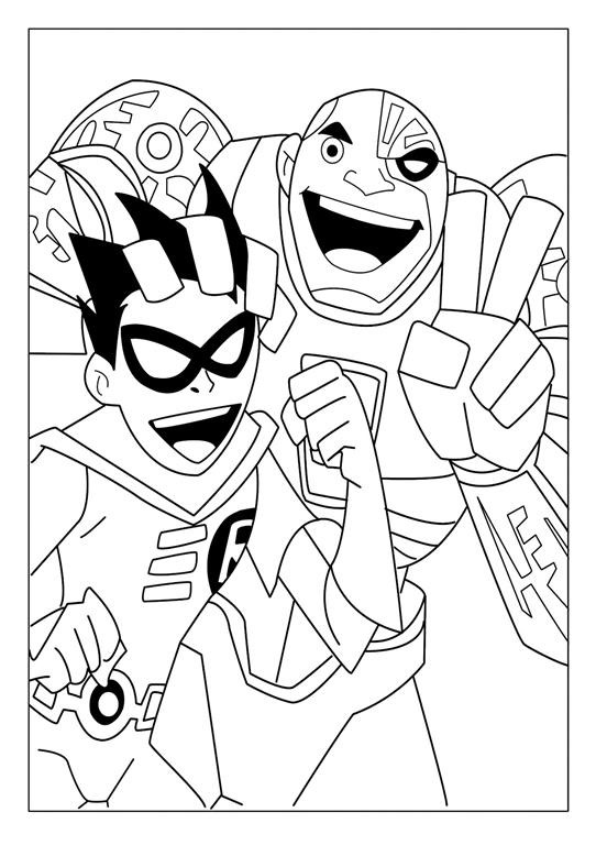 Teen titans coloring pages