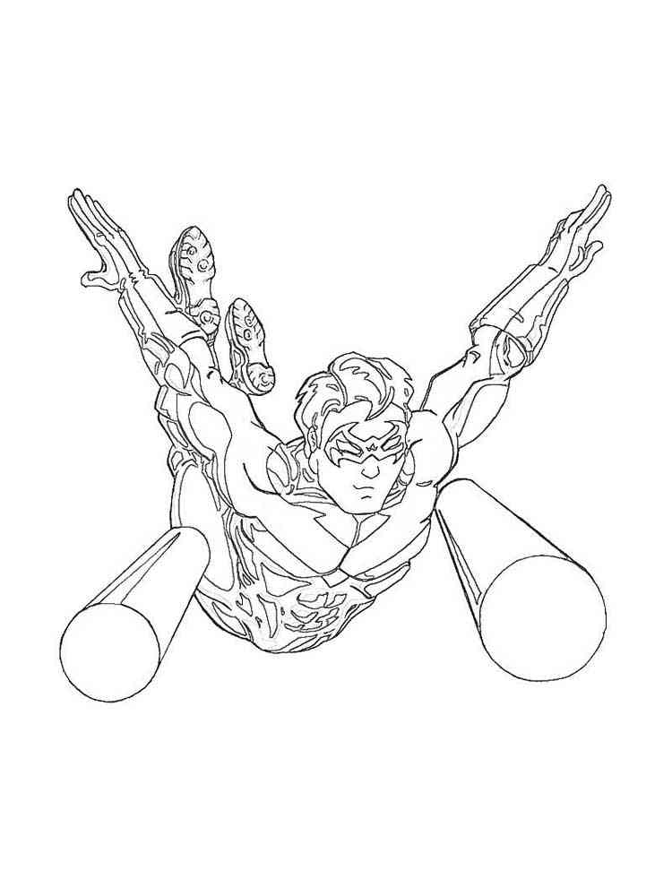Nightwing coloring pages