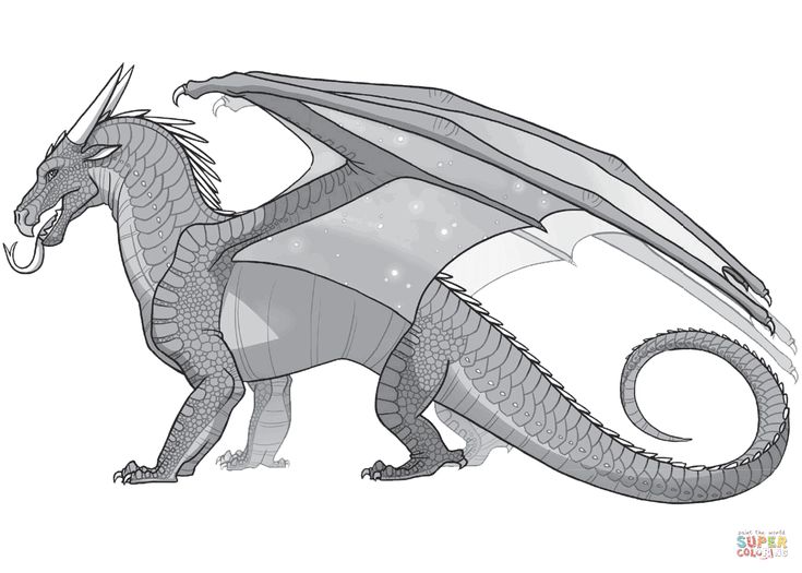 Wings of fire nightwing dragon loring page free printable loring pages wings of fire wings of fire dragons dragon loring page