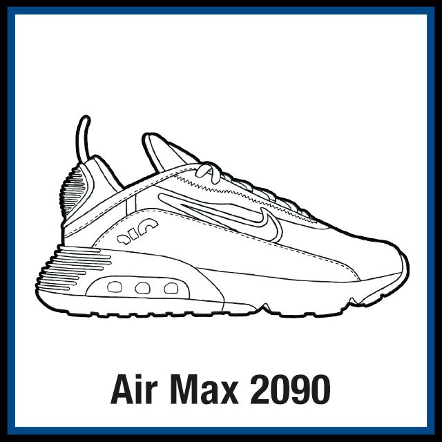 Nike air max sneaker coloring pages