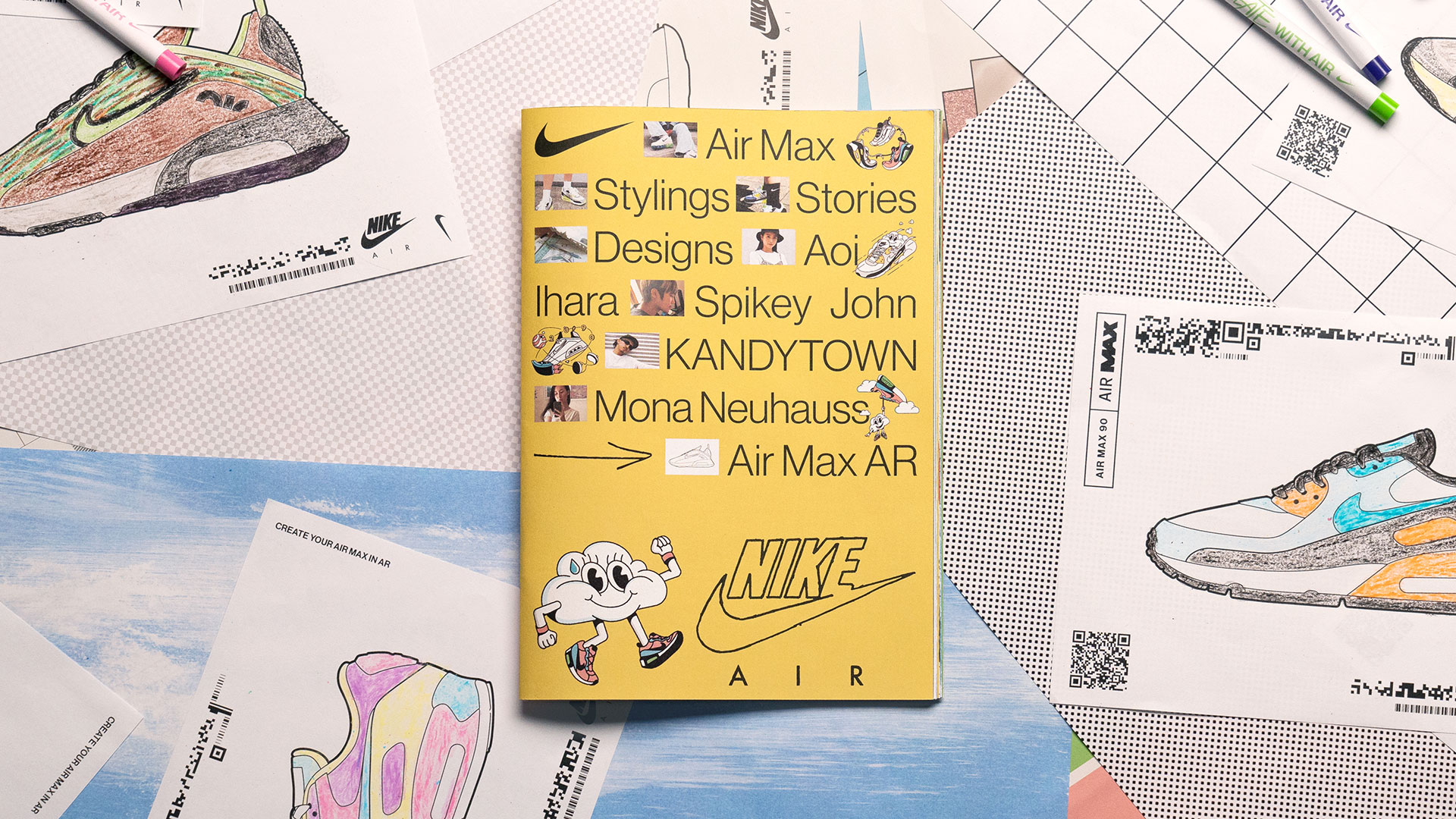 Nike made an air max coloring book that soars to life in ar muse by cl