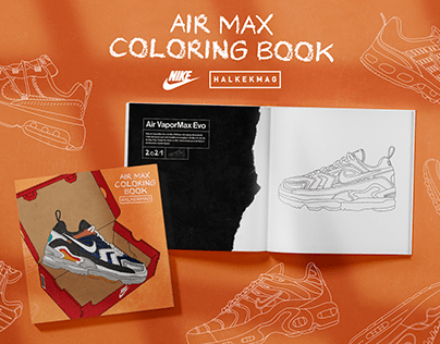 Nike air max coloring book on