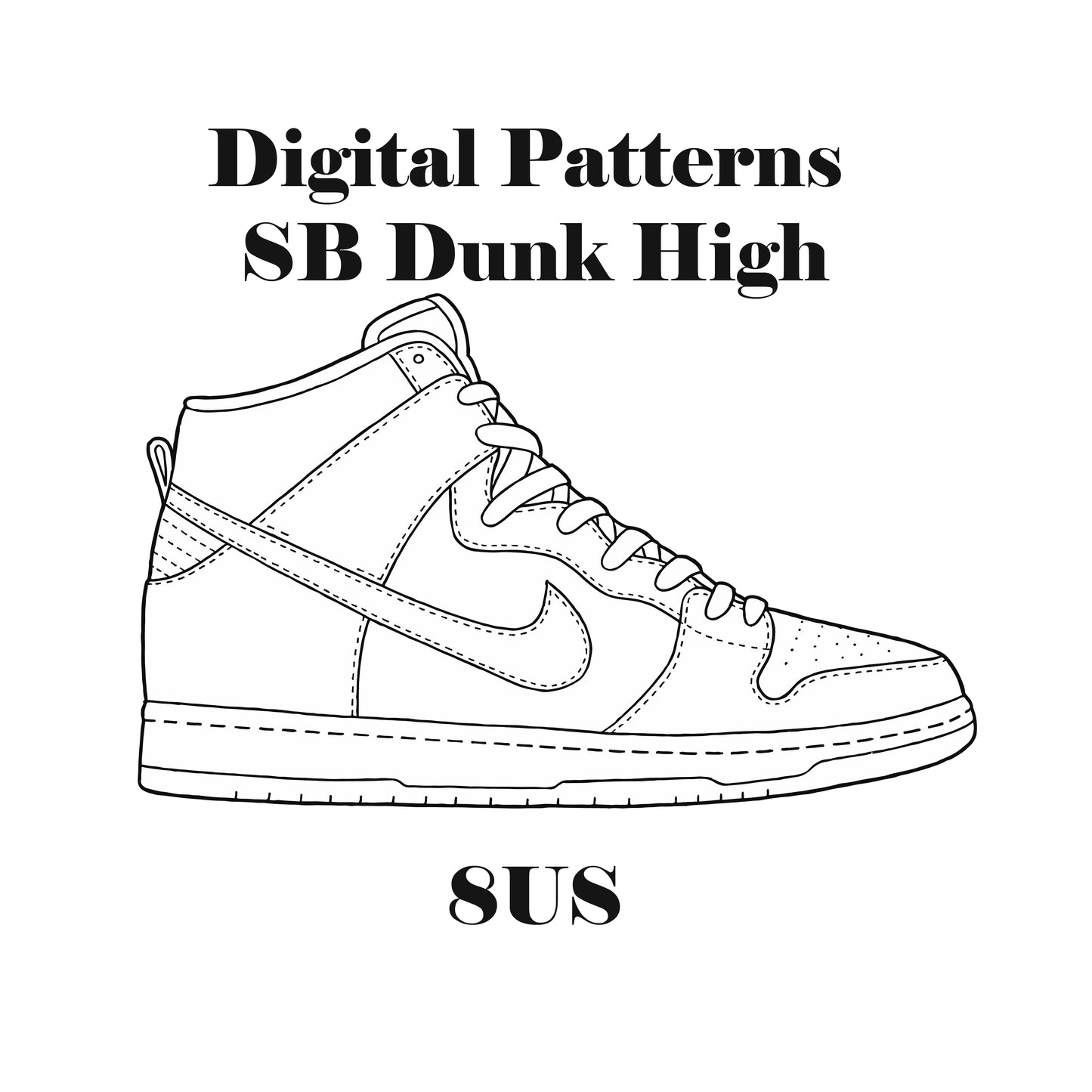Sb dunk high digital patterns â