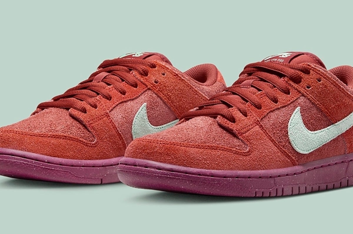 Nike sb dunk low mystic red dv