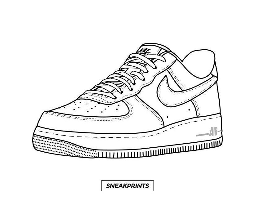 Free sneakprints sneaker coloring pages sneakers drawing sneakersdrawing looking for some great templateâ sneakers drawing sneaker art sneakers illustration
