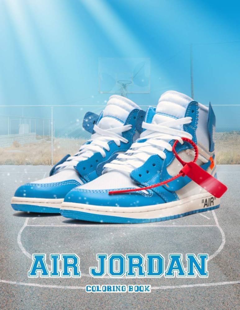 Air jordan coloring book coloring pages exclusive artistic illustrations for fans of all ages this book provides plenty of space for playful artistic creativity richard derek books