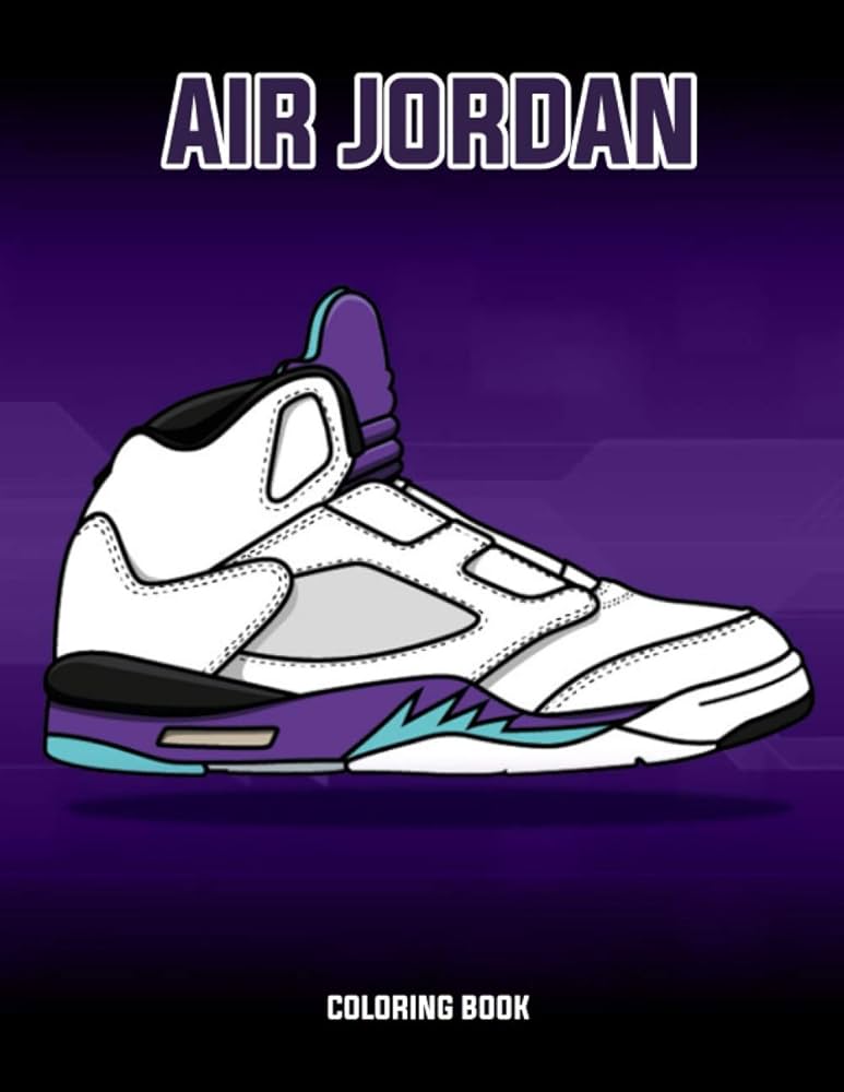 Air jordan coloring book coloring pages exclusive artistic illustrations for fans of all ages this book provides plenty of space for playful artistic creativity richard derek books