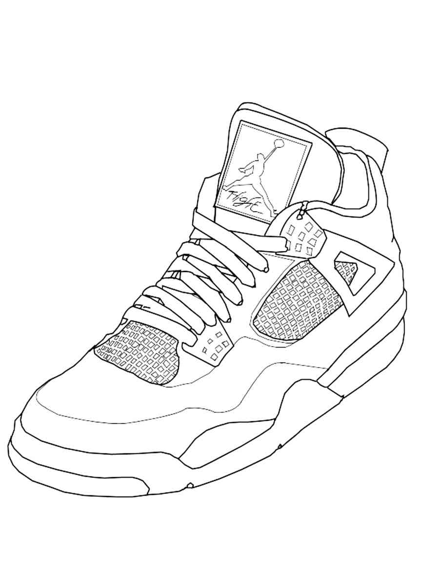 Air jordan coloring pages